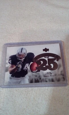 2006 Upper Deck Fantasy Top 25 LaMont Jordan #F25JO RB Oakland Raiders - Image 1 of 2