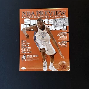 Kevin Durant NBA All Star MVP Autographed 11x14 Photo JSA COA - Picture 1 of 4