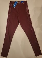 ADIDAS ORIGINALS WOMEN'S 3 STRIPES TREFOIL TIGHTS SIZE LARGE #HD2348 RED