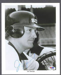 Jim Spencer signed Chicago White Sox 8 x 10 photo (Psa)