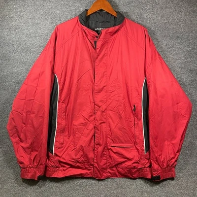 DryJoys by FootJoys 高尔夫雨衣男式 XL 红色全拉链户外防水 — 第 1/4 张图片