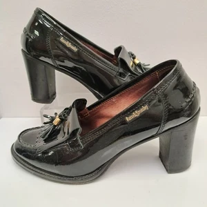 Russell & Bromley Midchester Ladies Black Leather Tassel Heels Size EU37 UK4 - Picture 1 of 7