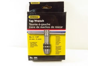 General Tap Wrench No. 164 T-Handle Fits #0 - 1/4" Taps, FREE 2-3 Day Ship!!! - Picture 1 of 2