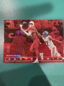 Panini Photogenic NFL #99 2024 Michael Wilson rojo/49 Cardinals - Imagen 1 de 2