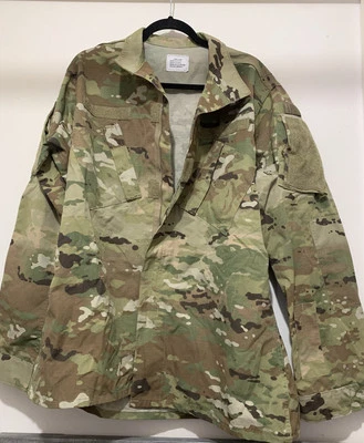  Army Camo Field  Jacket Size 2 (XL) Long with zipper - Image 1 of 4