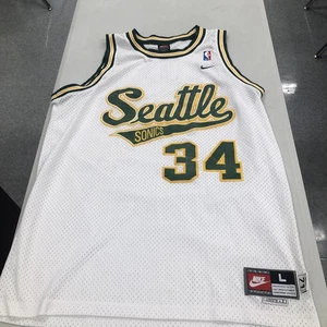 Vintage Nike Seattle Supersonics Sonics Ray Allen NBA Basketball Trikot Large weiß - Bild 1 von 15