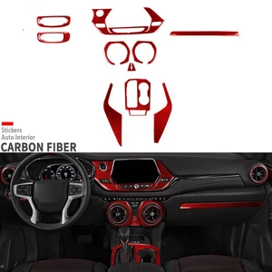 Kits completos de fibra de carbono rojo de 11 piezas para Chevrolet Blazer 2019-25 - Imagen 1 de 15