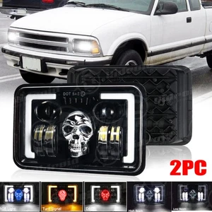 For Chevrolet S10 Blazer 1995-1997 4x6" RGB LED Projector Headlight Sealed Beam - Picture 1 of 24