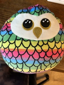 CUTE TY SQUISH A BOO OWEN THE PLUSH TOY OWL WITH FREE SHIPPING - Picture 1 of 4