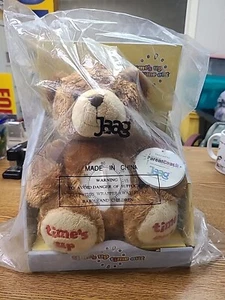 JAAG Time Out Teddy Bear Timer Tan Plush Toy Time’s Up Stuffed Animal **NEW** - Picture 1 of 15