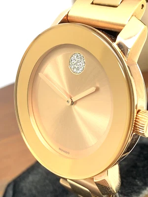 Женские кварцевые часы Movado 3600086 смелое розовое золото нержавеющая сталь 36 мм - Изображение 1 из 4
