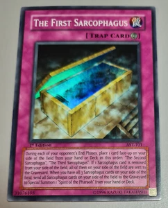 The First Sarcophagus # AST-101 Super Rare Ancient Sanctuary EN N.Mint to Mint - Bild 1 von 3