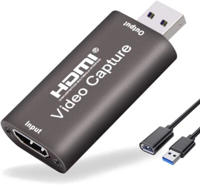Audio Video Capture Card with USB Extension Cable/Input 4K/Output 1080P HDMI-USB - Image 1 of 4