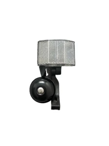Nuevo Metal Bicicleta Campana y Bicicleta Con Clip Luz Libre Franqueo del Reino Unido - Imagen 1 de 3