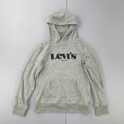 LEVI'S Hoodie 14 Años Gris Niños Logo Pullover Sudadera Logo - Imagen 1 de 4