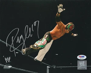 REY MYSTERIO SIGNED AUTO'D 8X10 PHOTO PSA/DNA COA WWE ECW WCW AAA LUCHA MASK A - Picture 1 of 1