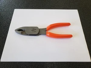 Snap-on Tools USA NEW ORANGE 7-7/8" High Leverage Combination Pliers HL138ACP - Picture 1 of 9