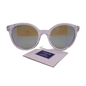 END 7/15 NWT Janie And Jack Round Sunglasses Girls 2-4 Years Clear UV Lenses - Picture 1 of 9