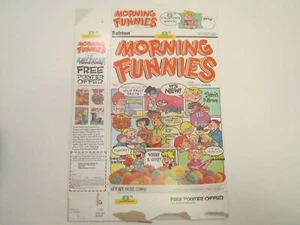 Empty RALSTON Cereal Box 1988 MORNING FUNNIES 8th Edition [P6e1] - Picture 1 of 3
