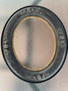 ANTIKER OVALER HOLZ BILDERRAHMEN UM 1800 ECHT HANDARBEIT NIE SAUBER - Bild 1 von 6