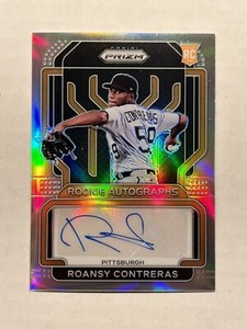2022 Panini Prizm Roansy Contreras Silver RC Rookie AUTO Pittsburgh Pirates