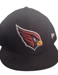 New Era 59Fifty NFL Arizona Cardinals Black Fitted Hat Men's Size 7 3/4 - Picture 1 of 9