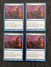 MTG 4X Cancel X4 Zendikar Magic ZEN Blue Common 2009 NM