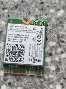Intel Wireless 3165NGW Dual Band WiFi card - Picture 1 of 1