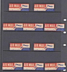 ¿10 etiquetas de correo aéreo TWA años 30-40? Respuesta por correo aéreo avión - Artículo #8233 - Imagen 1 de 2