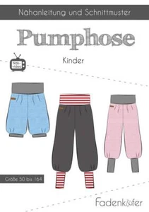 Schnittmuster Kinderhose, Pumphose fadenkäfer 1000-047 50-164 - Bild 1 von 6