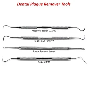 Dental Teeth Cleaning Calculus Plaque Remover Tools Oral Hygiene Kit pick tools - Picture 1 of 10
