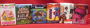 Bandages  lot Candyland, Noahs Ark, Superman, Pets Secret, Animal Kingdom Kids - Picture 1 of 19