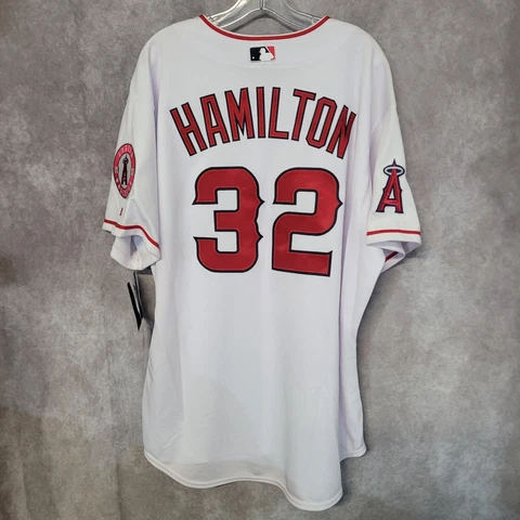 NWT Majestic Authentic Los Angeles Angels Josh Hamilton 32 Jersey Sz 52 2XL $260 Cover