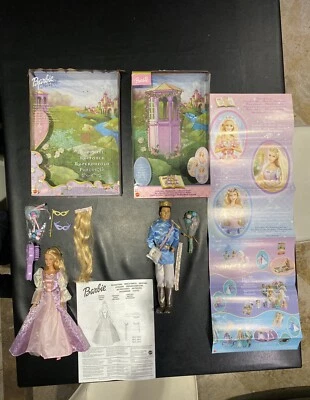 Barbie Raperonzolo 2001 E Il principe Delle Fiabe Fairy Tale - Immagine 1 di 4