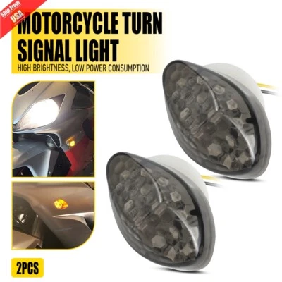 2 pack Flush Mount Front Turn Signals Light Fit Honda CBR 600RR 1000RR 04-13 NEW - Image 1 of 4