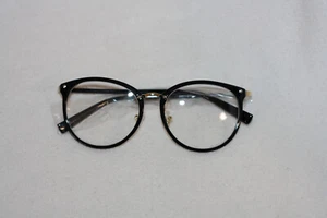 ALWAYSUV Retro Mode Vintage Print runden Metall Vollrahmen klare Linsen Brille f - Bild 1 von 2