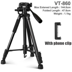 Treppiede professionale portatile - da viaggio - alluminio fotocamera treppiede testa per reflex D - Foto 1 di 1
