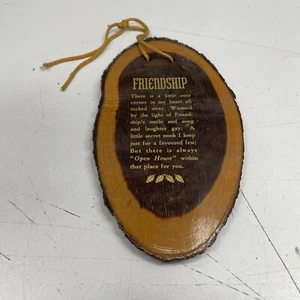 ORIGINAL VINTAGE RETRO Mulga Wood Souvenir Friendship Prayer House Home Frame - Picture 1 of 2