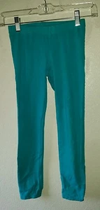 Adorable Girls CIRCO Size M Legging Pants Ruching Bow Legs Teal Green - Picture 1 of 7