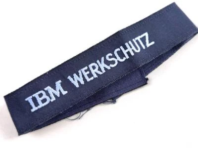 Ärmelband " IBM Werkschutz ", Länge 37cm - Bild 1 von 3