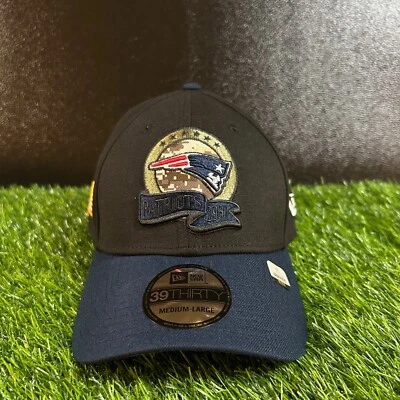 New England Patriots Hat Cap NFL Salute to Service Mens Medium / Large New Era - Image 1 of 4