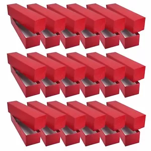 18 Red Storage Boxes for 2x2 Coin Holders and Flips (2x2x9) Single Row - Picture 1 of 2