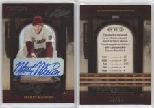 2008 Playoff Prime Cuts Century Signatures /94 Marty Marion #60 Auto