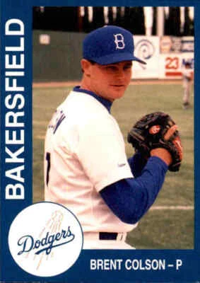 1993 Bakersfield Dodgers Cal League Cards #4 Brent Colson Stone Mountain Georgia - Image 1 of 2
