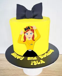 EMMA WIGGLE 16cm PREMIUM EDIBLE ICING BIRTHDAY CAKE DECORATION CAKE IMAGE TOPPER - Picture 1 of 3
