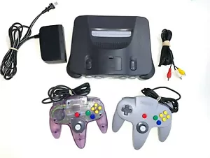 Nintendo 64 N64 Console di sistema originale con 2 controller e cavi originali! - Foto 1 di 4