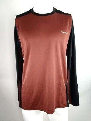 Smartwool Hombres Bicicleta de Montaña Manga Larga Jersey Marrón-Negro Mediano 02747-P59 Foto 1 de 4