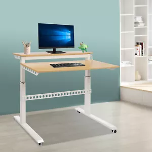 2-stufiger verstellbarer Stehpult Stehpult Rollstehpult zum Arbeiten - Bild 1 von 11