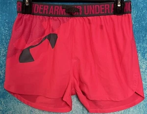 Pantalones Cortos Under Armour Para Niñas Rosa Heat Gear Talla Juvenil Grande Calce Suelto  - Imagen 1 de 3