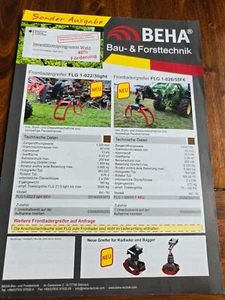BAHA Bau Forsttechnik Schlepper Traktor Prospekt l - Bild 1 von 2